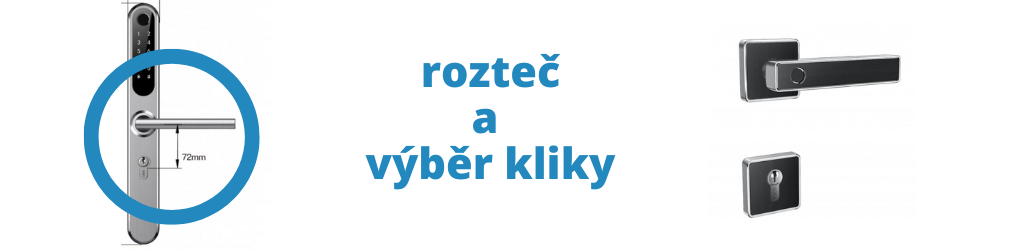 rozteč a výběr kliky